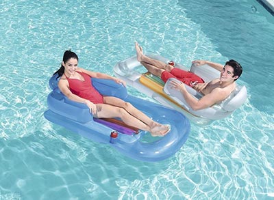 Colchoneta Inflable Con Respaldo +12 Bestway