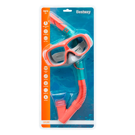 Máscara de Buceo Snorkel Explora +7 Bestway