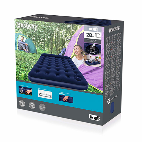 Colchón Inflable 2 Plazas 191x137x22 Bestway 67225