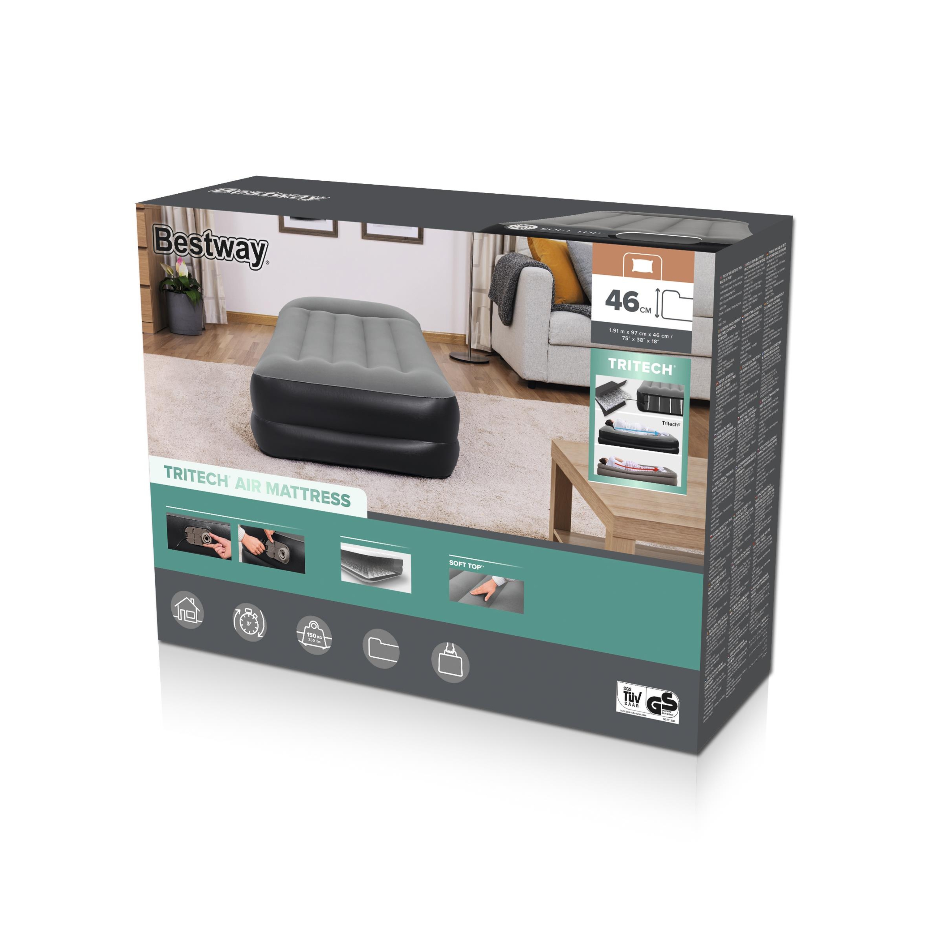 Colchón Inflable Eléctrico 1P Twin Bestway 67401