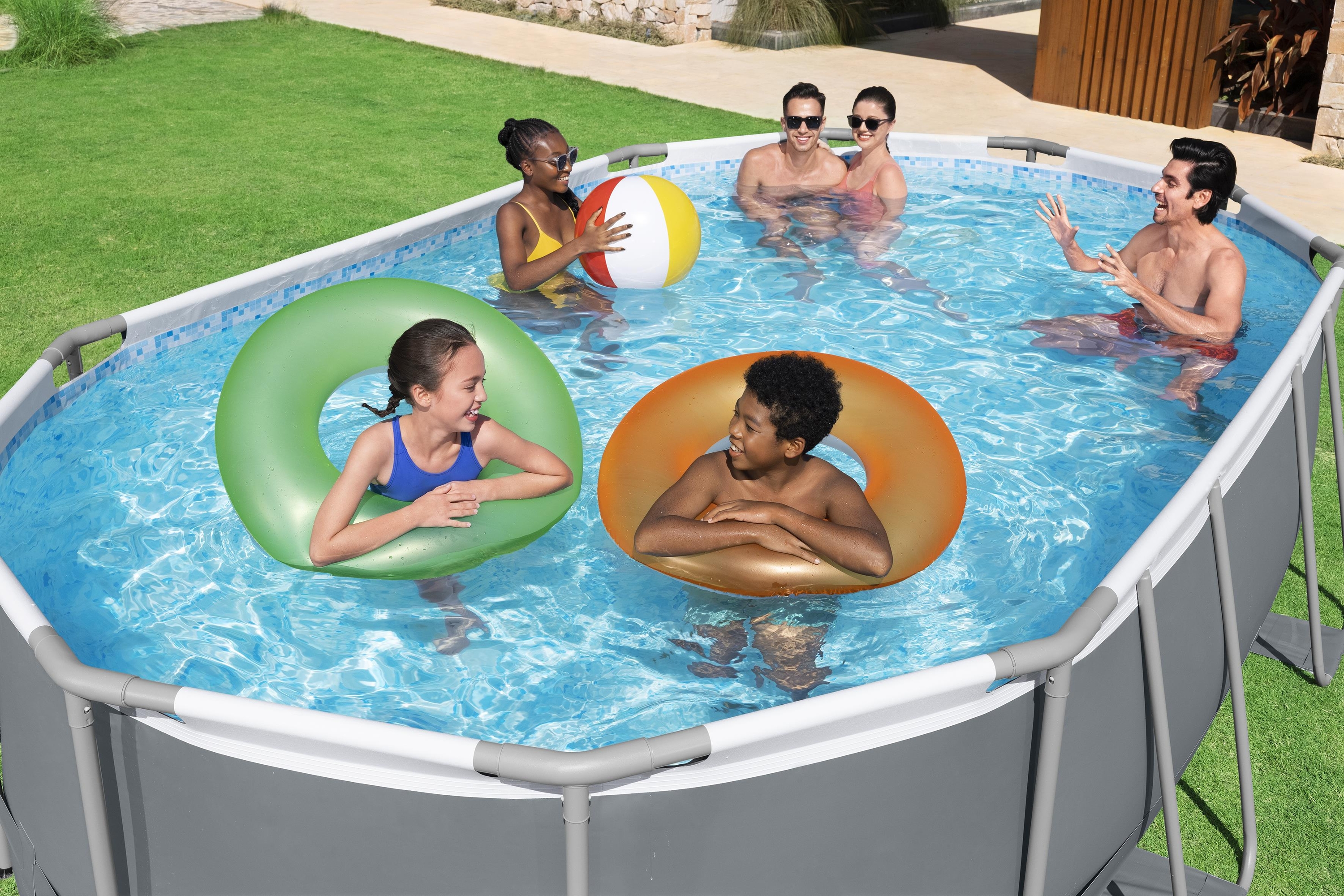 Piscina Oval 56448 Bestway 10949Lt 488x305x107