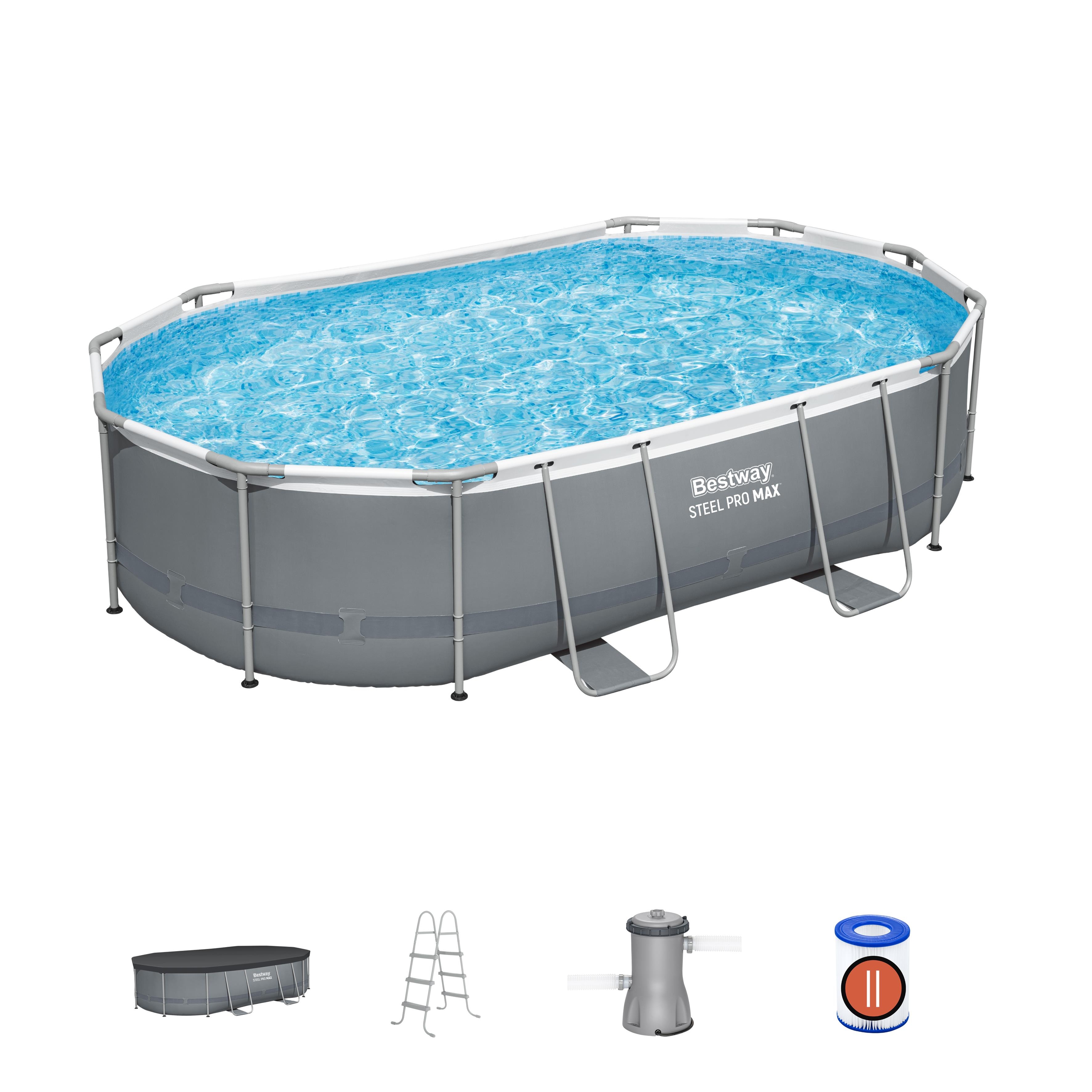 Piscina Oval 56448 Bestway 10949Lt 488x305x107